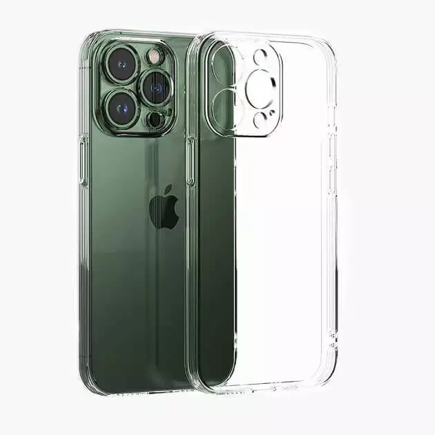 Clear transparent phone case for iPhone 17, showcasing the original device color while providing anti-scratch protection and camera bump coverage.